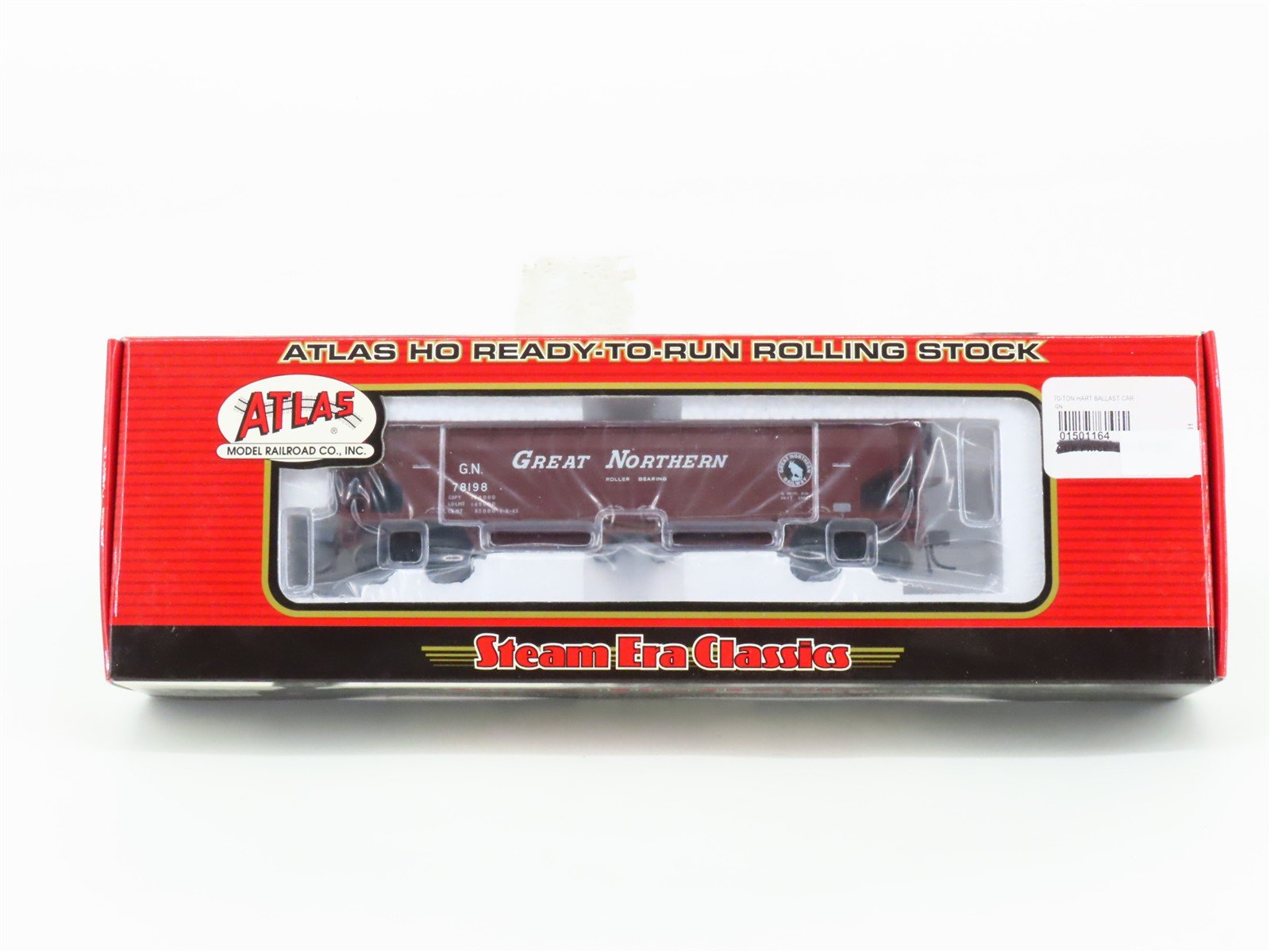 HO Atlas 1164-3 GN Great Northern 2-Bay Hart Ballast Hopper #78198 - SEALED