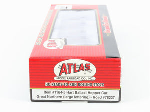 HO Atlas 1164-5 GN Great Northern 2-Bay Hart Ballast Hopper #78227 - SEALED