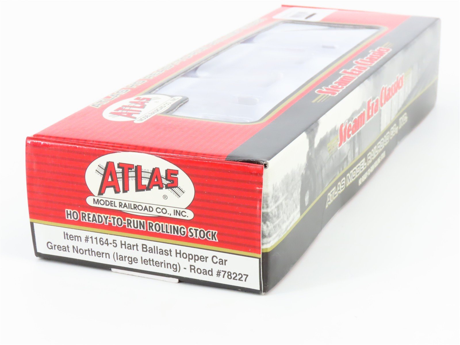 HO Atlas 1164-5 GN Great Northern 2-Bay Hart Ballast Hopper #78227 - SEALED