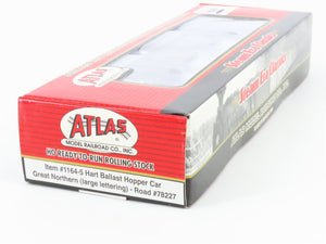HO Atlas 1164-5 GN Great Northern 2-Bay Hart Ballast Hopper #78227 - SEALED