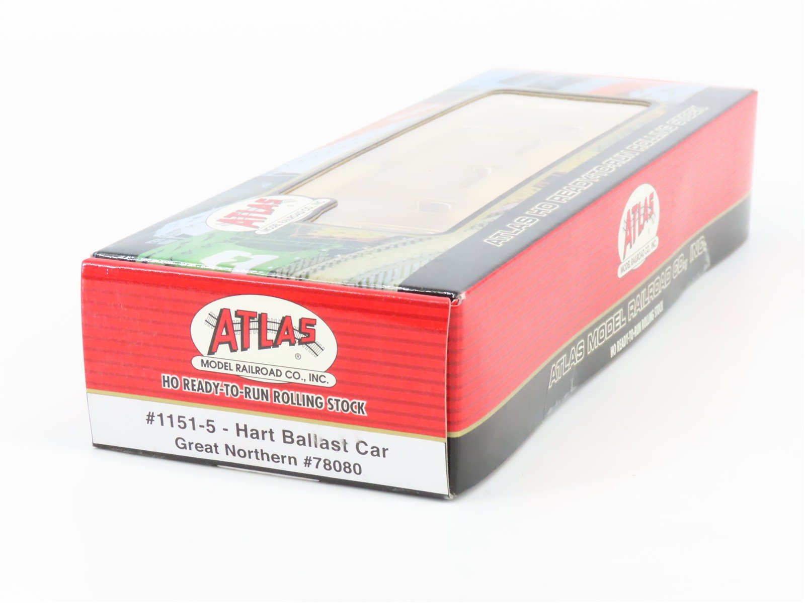 HO Atlas 1151-5 GN Great Northern 2-Bay Hart Ballast Hopper #78080 - SEALED