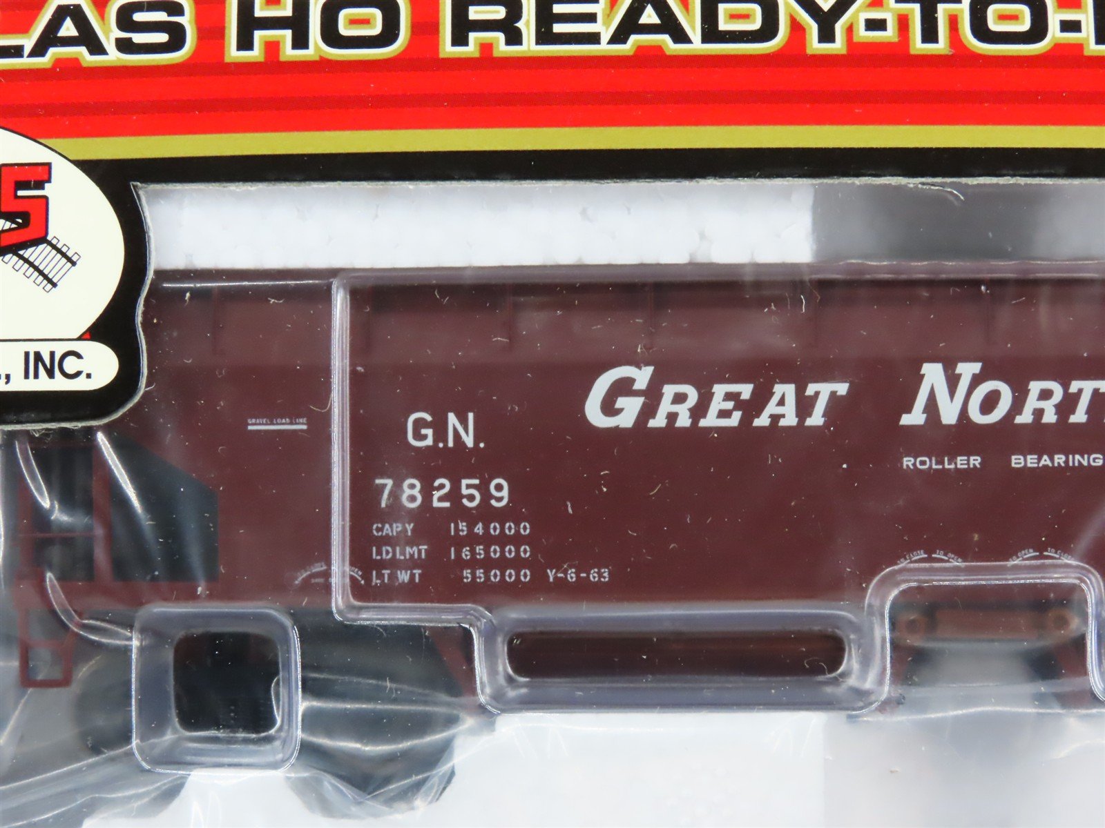 HO Atlas 1164-6 GN Great Northern 2-Bay Hart Ballast Hopper #78259 - SEALED