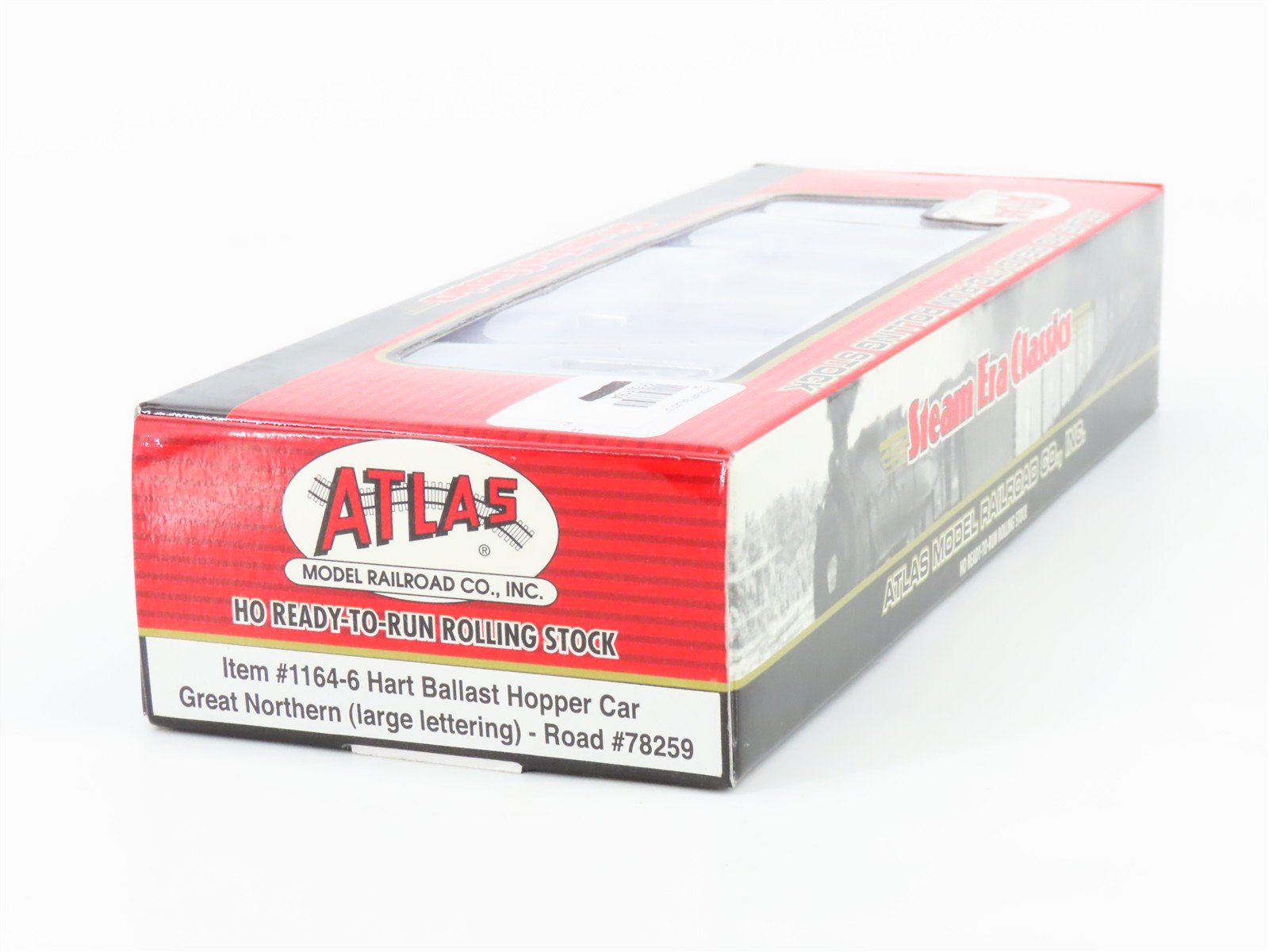 HO Atlas 1164-6 GN Great Northern 2-Bay Hart Ballast Hopper #78259 - SEALED