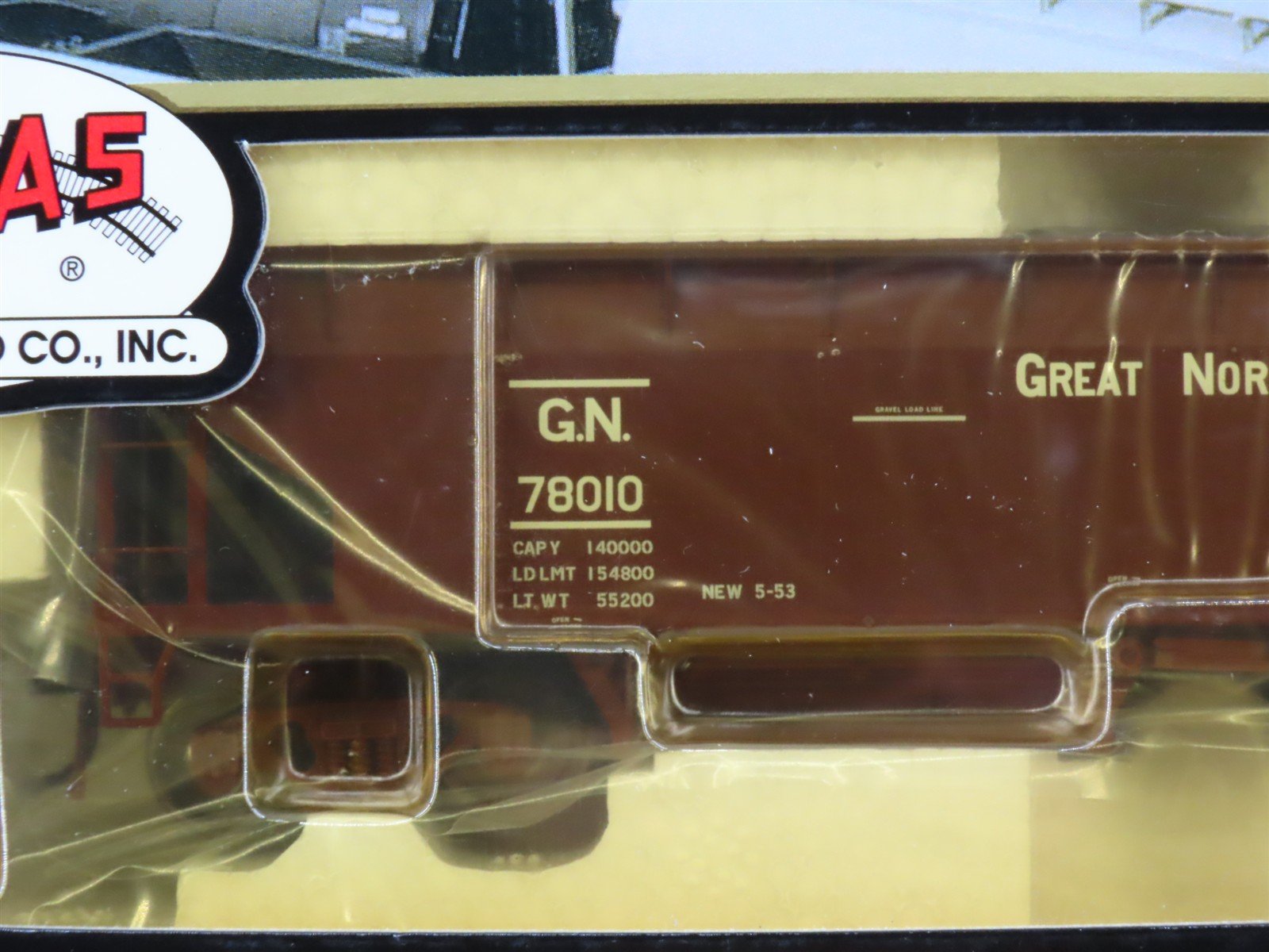 HO Atlas 1151-3 GN Great Northern 2-Bay Hart Ballast Hopper #78010 - SEALED