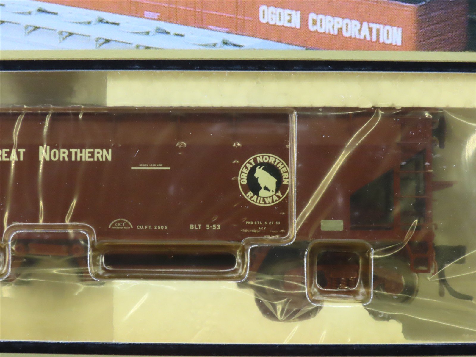 HO Atlas 1151-3 GN Great Northern 2-Bay Hart Ballast Hopper #78010 - SEALED