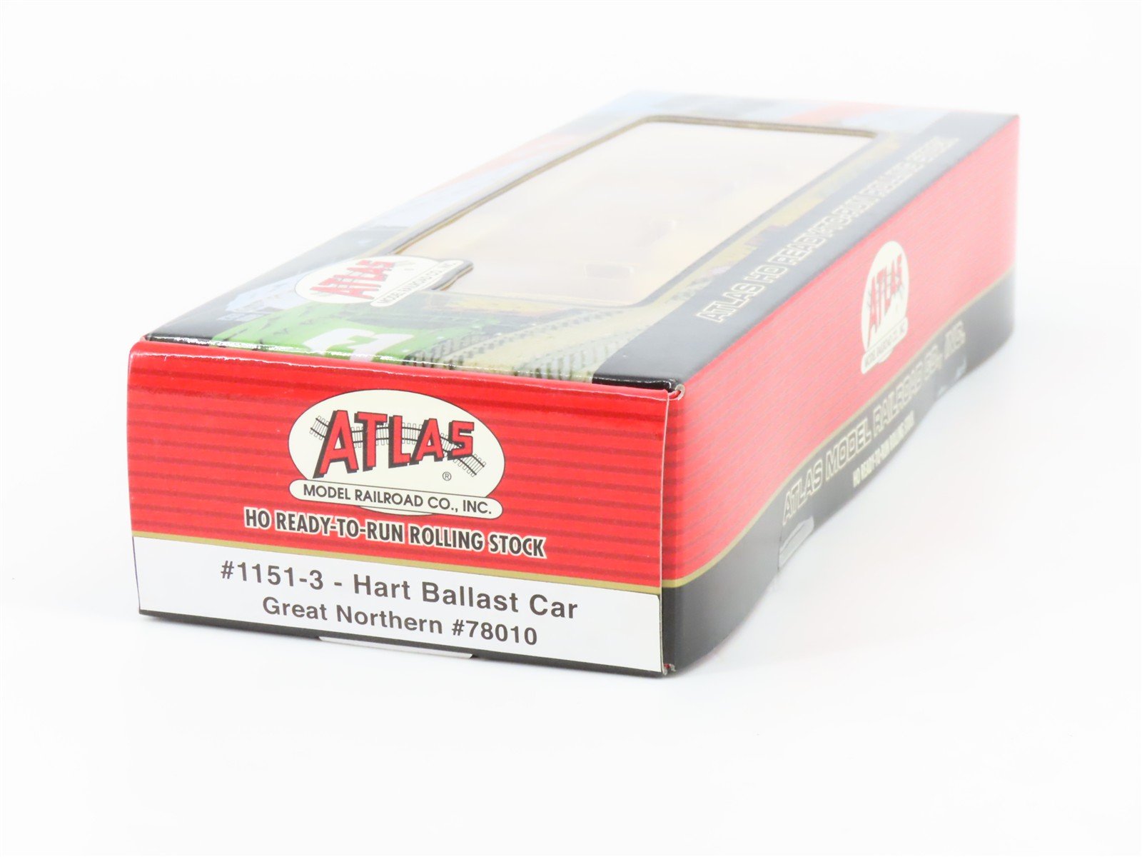 HO Atlas 1151-3 GN Great Northern 2-Bay Hart Ballast Hopper #78010 - SEALED