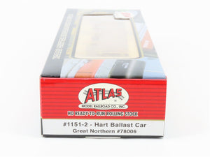 HO Atlas 1151-2 GN Great Northern 2-Bay Hart Ballast Hopper #78006 - SEALED