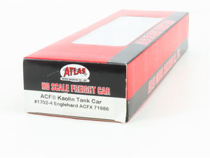 HO Scale Atlas 1702-4 ACFX Engelhard 13k Gallon Kaolin Tank Car #71986