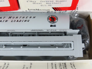 LOT of 2 HO Scale Intermountain GN Great Northern Cylindrical Hopper Car Kits