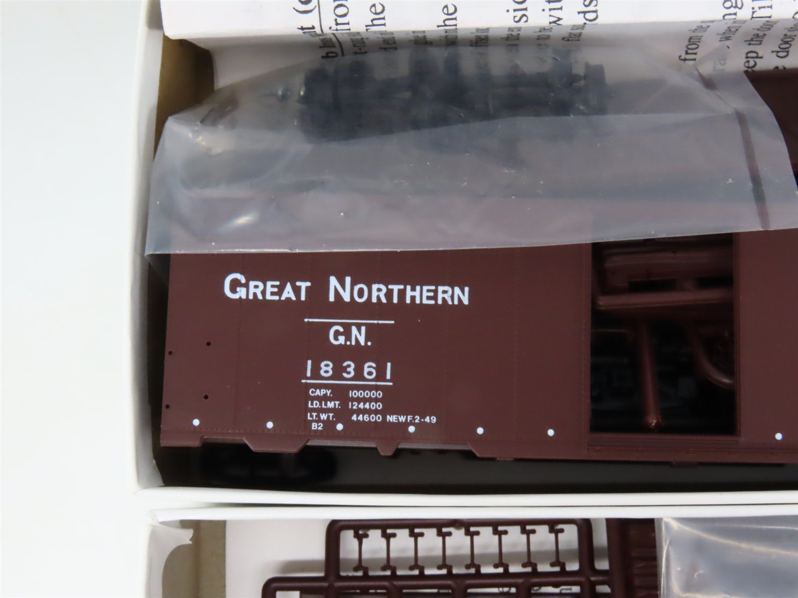 LOT of 4 HO Scale Intermountain GN Great Northern 40' 12-Panel Boxcar Kits