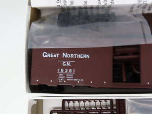 LOT of 4 HO Scale Intermountain GN Great Northern 40' 12-Panel Boxcar Kits