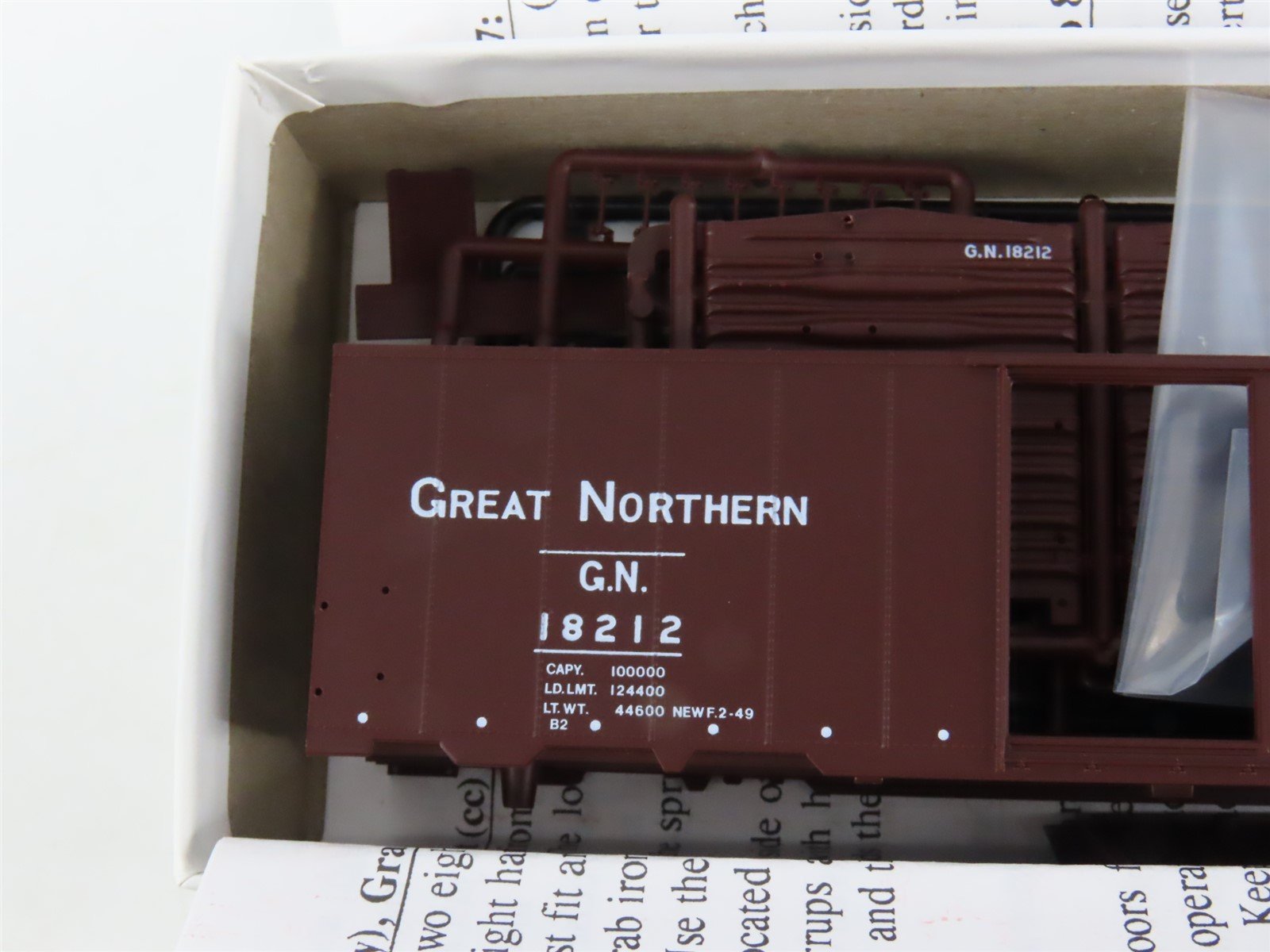 LOT of 4 HO Scale Intermountain GN Great Northern 40' 12-Panel Boxcar Kits