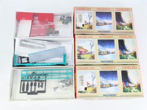 LOT of 3 HO Scale Walthers GN Great Northern 54' Flatcar & 40' Stock Car Kits