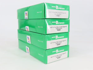 LOT of 4 HO Scale Bowser 55681 GN Great Northern 2-Bay Covered Hopper Car Kits