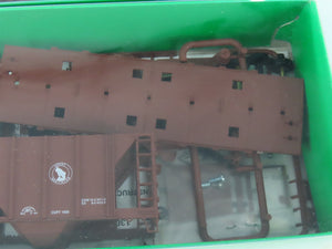 LOT of 4 HO Scale Bowser 55681 GN Great Northern 2-Bay Covered Hopper Car Kits