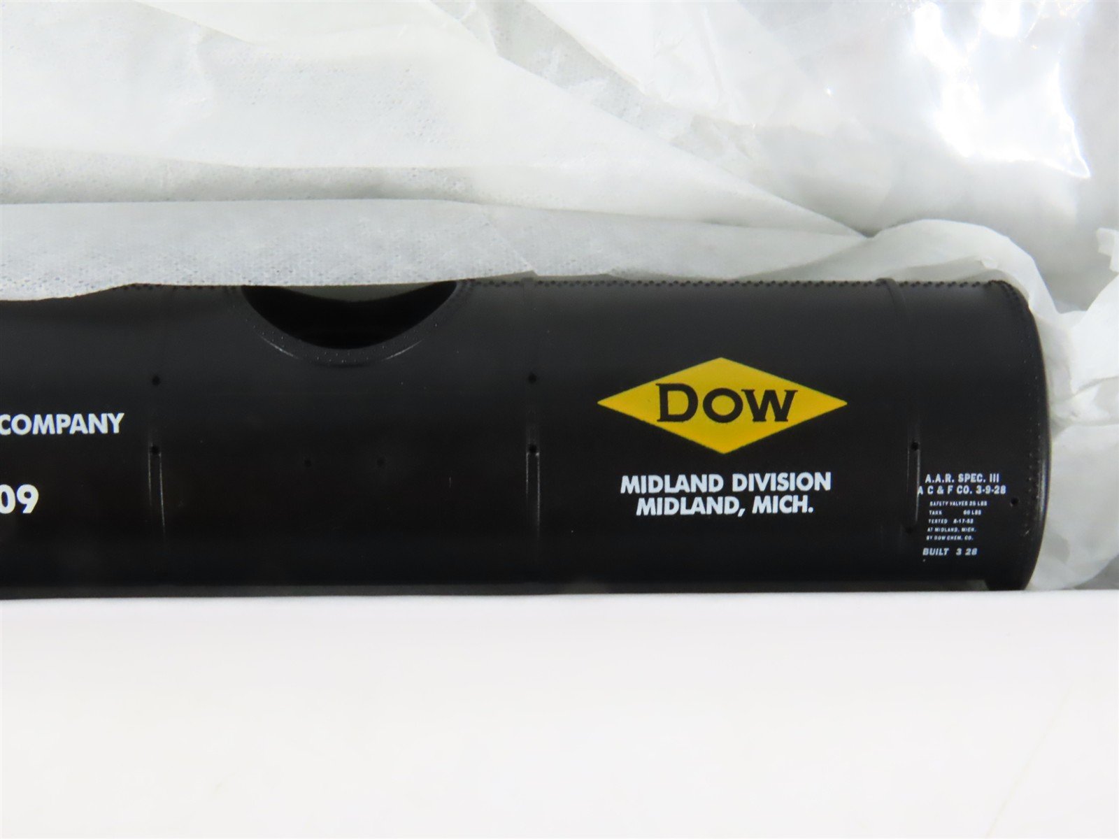 HO Scale Proto 2000 21767 DOWX Dow Chemical 8k Gal Tankcar 4-Pack Kit