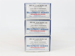 HO Scale Branchline 1110 GN Great Northern 50' AAR Boxcar Kit 3-Pack