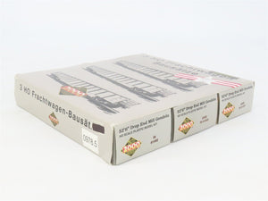 HO Scale Proto 2000/Brawa 0978.5 RI Rock Island 52' Drop End Gondola 3-Car Kit