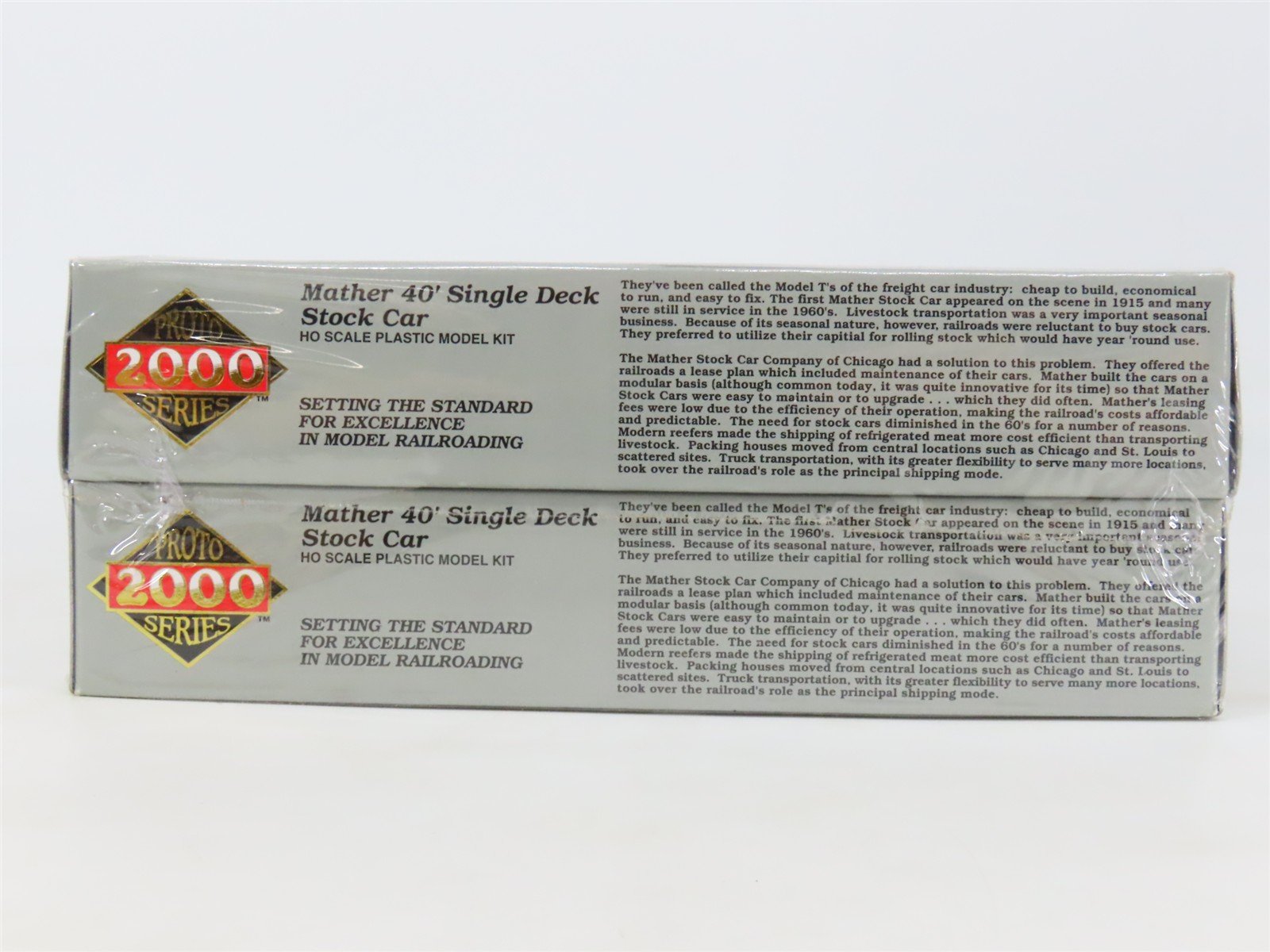 HO Scale Proto 2000 21208 GN Great Northern 40' Stock/Cattle 4-Car Kit