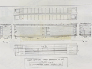 HO Scale Northwestern HR-1 GN Great Northern Reefer Car #1961 CUSTOM