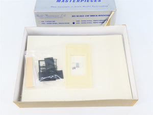 HO Model Masterpieces 1223 130' Brick Extra Stall Triple Window Building Kit
