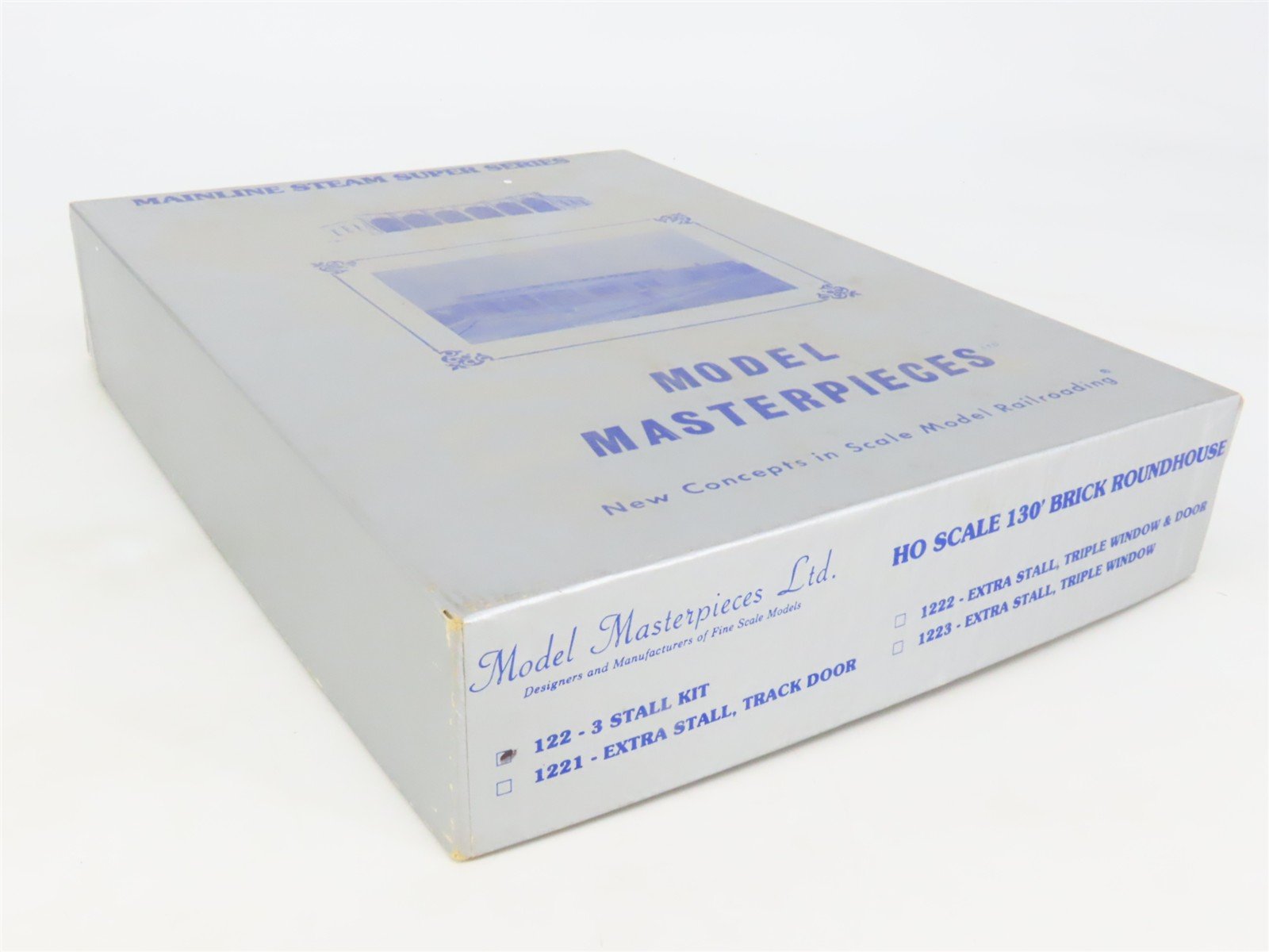 HO Scale Model Masterpieces 122-3 130' Brick 3-Stall Roundhouse Building Kit