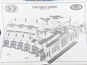 HO Heljan B803 Northumberland, PA Steam Roundhouse Add-On 3-Stall Building Kit
