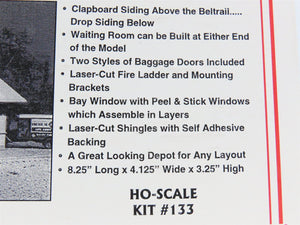 HO Scale LaserKit 133 Great Northern Combination Depot Building Kit