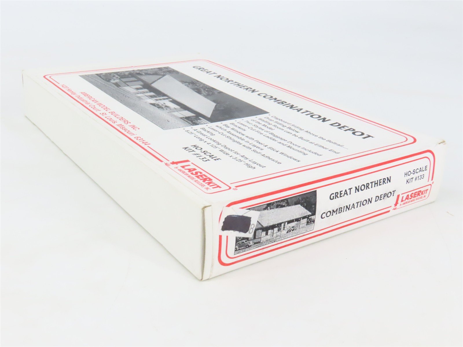 HO Scale LaserKit 133 Great Northern Combination Depot Building Kit