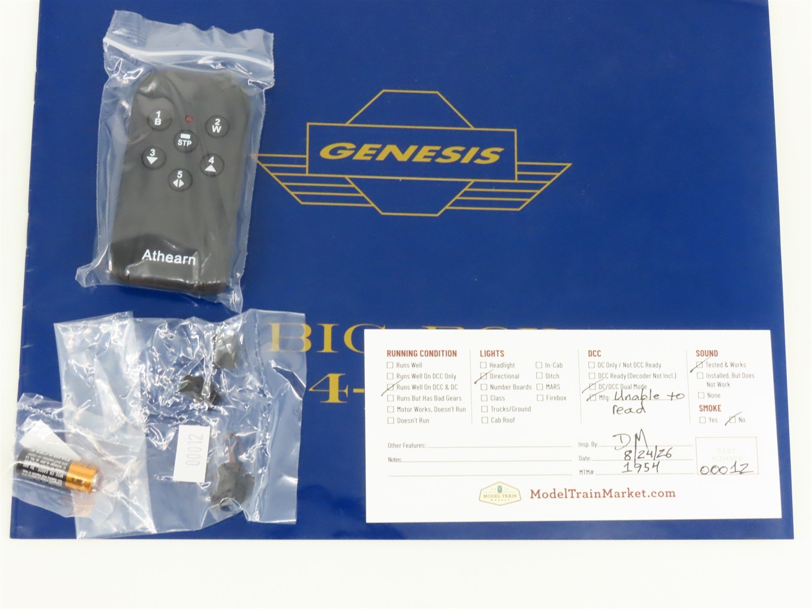 HO Scale Athearn Genesis G9155 UP 4-8-8-4 Big Boy Steam #4024 w/ DCC & Sound