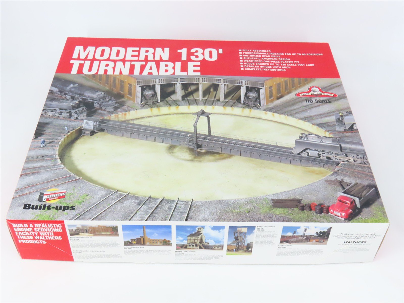 HO Scale Walthers 933-2829 Modern 130' Turntable