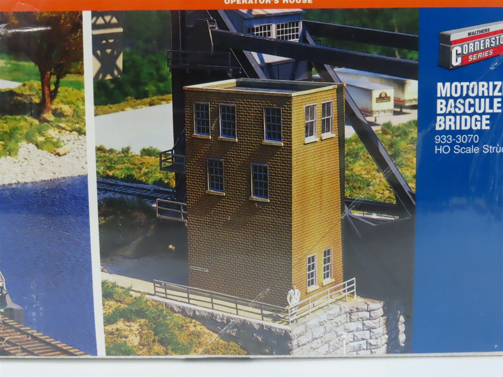 HO Scale Walthers 933-3070 Motorized Bascule Bridge Building Kit SEALED