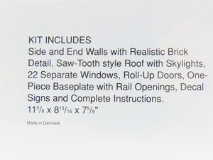 HO Scale Walthers 933-3040 Car Shop Building Kit SEALED