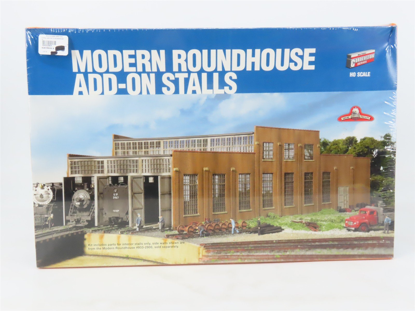 HO Scale Walthers 933-2901 Modern Roundhouse Add-On Stalls Building Kit SEALED