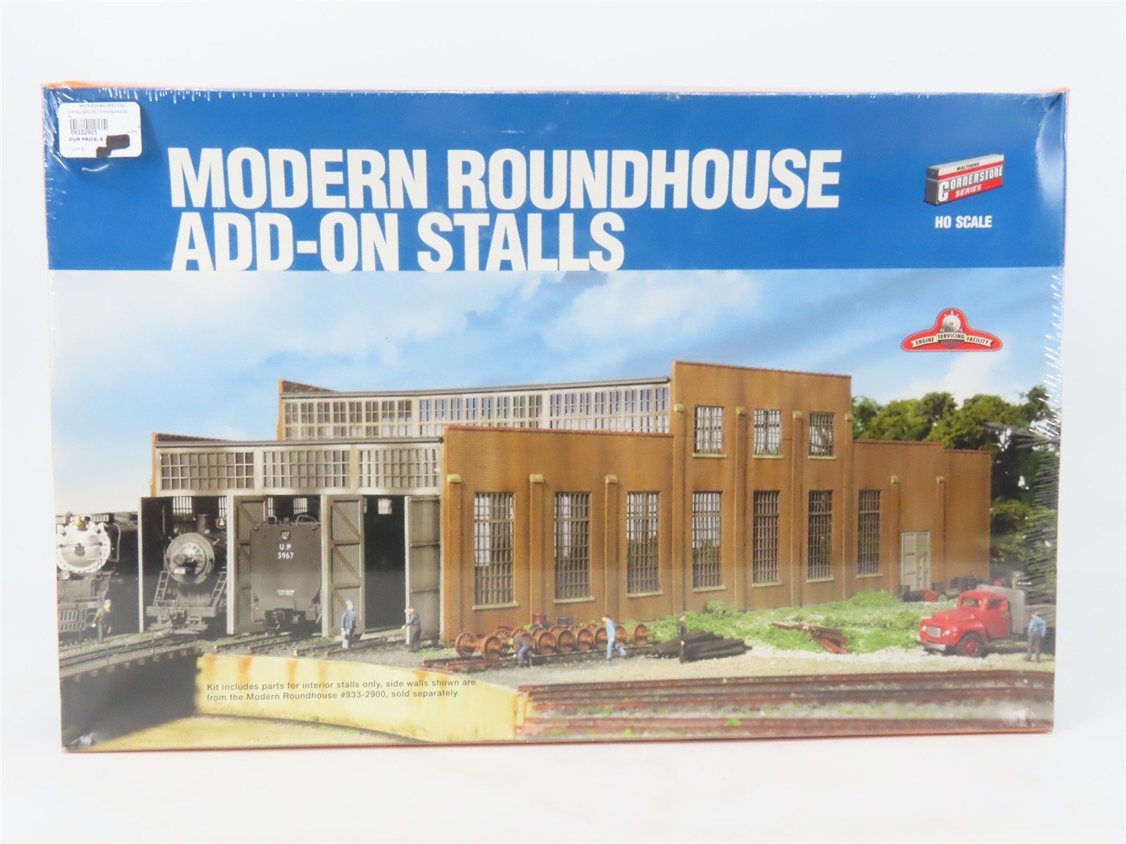 HO Scale Walthers 933-2901 Modern Roundhouse Add-On Stalls Building Kit SEALED