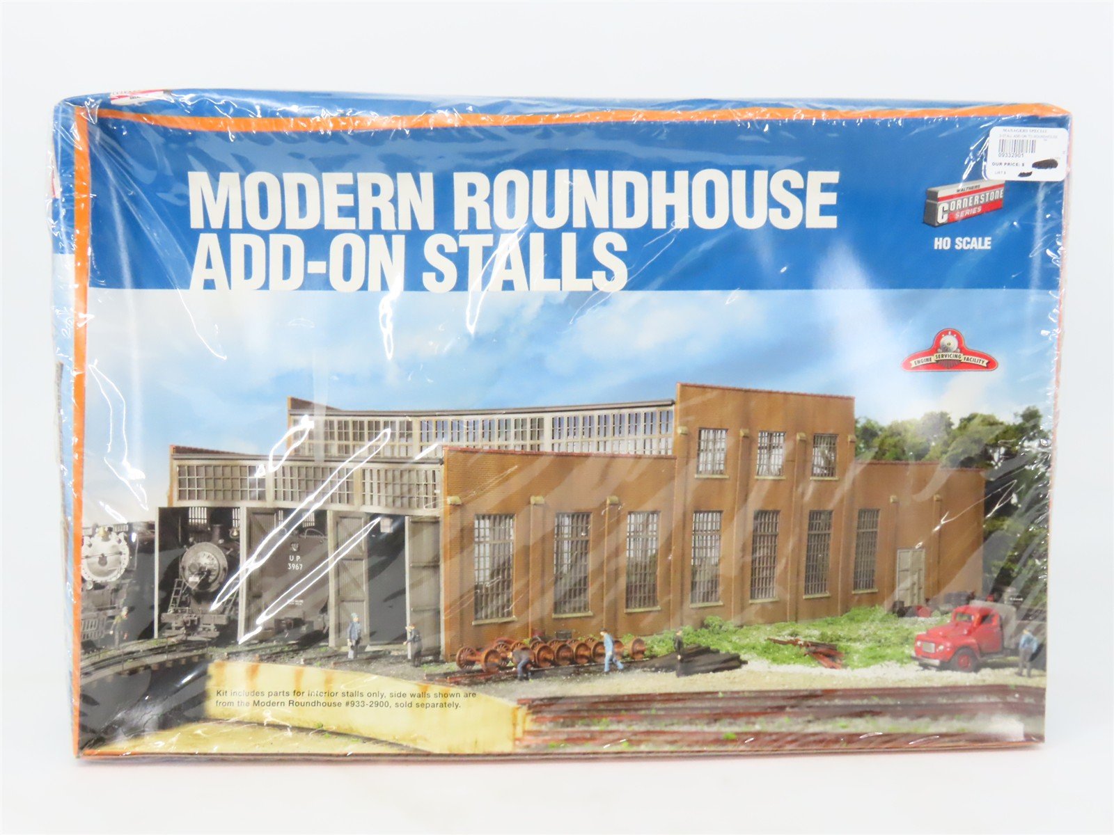 HO Scale Walthers 933-2901 Modern Roundhouse Add-On Stalls Building Kit SEALED