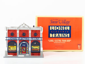 O Scale Department 56 Snow Village #2202 Lionel Electric Train Shop
