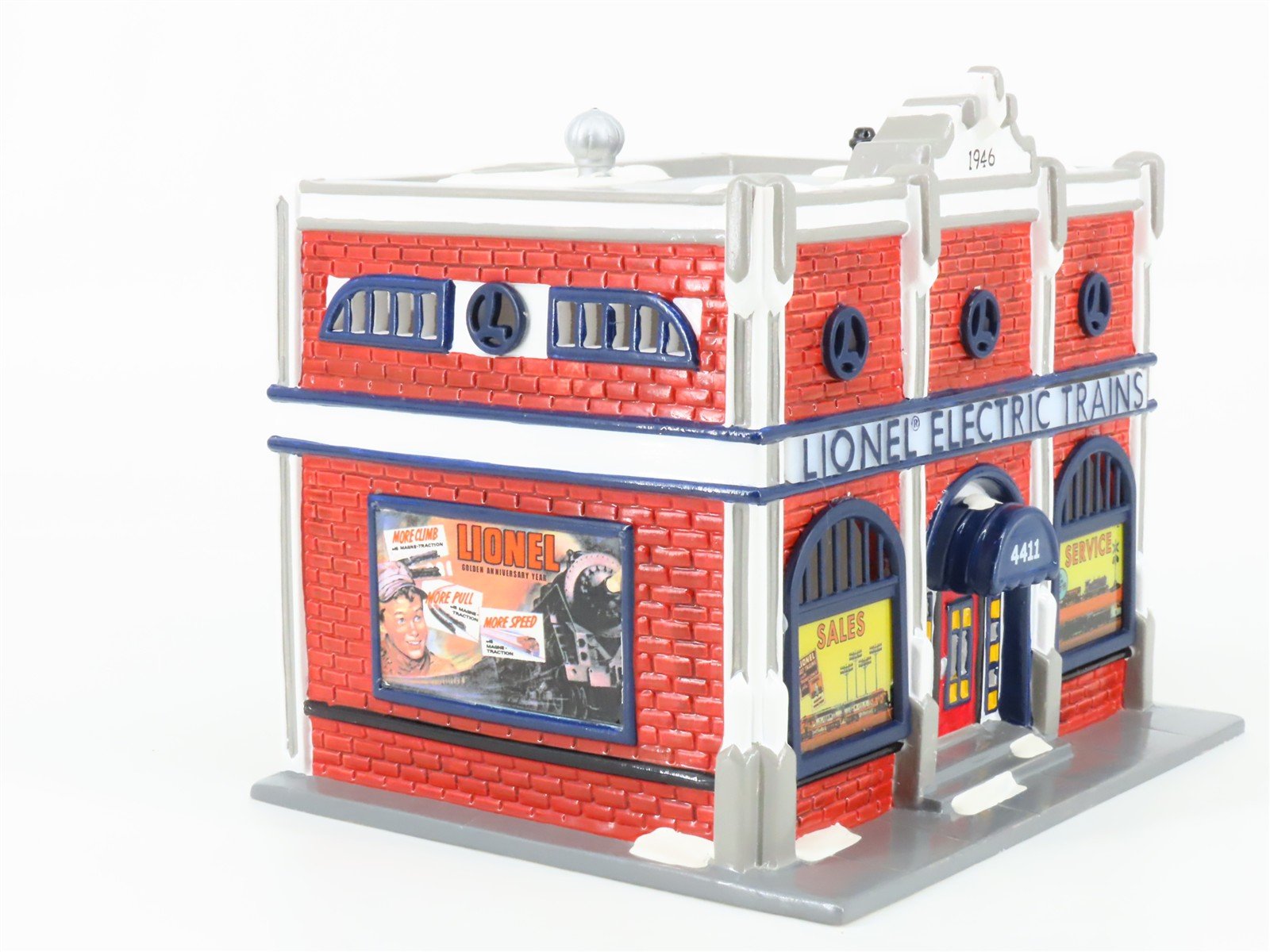 O Scale Department 56 Snow Village #2202 Lionel Electric Train Shop