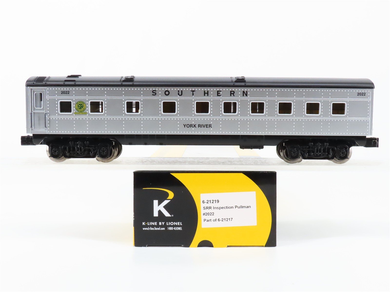 O Gauge 3-Rail K-Line 6-21219 SOU Pullman Inspection Passenger 