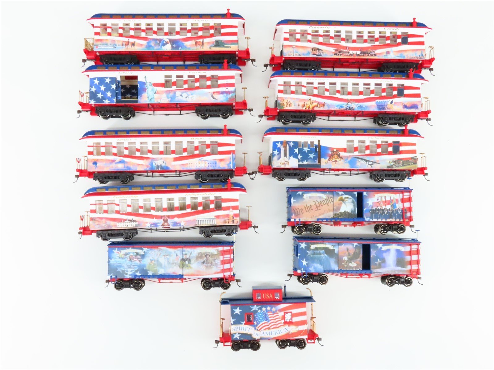 On30 Scale Bachmann Spirit of America Steam Passenger Set w/Track & Power Pack