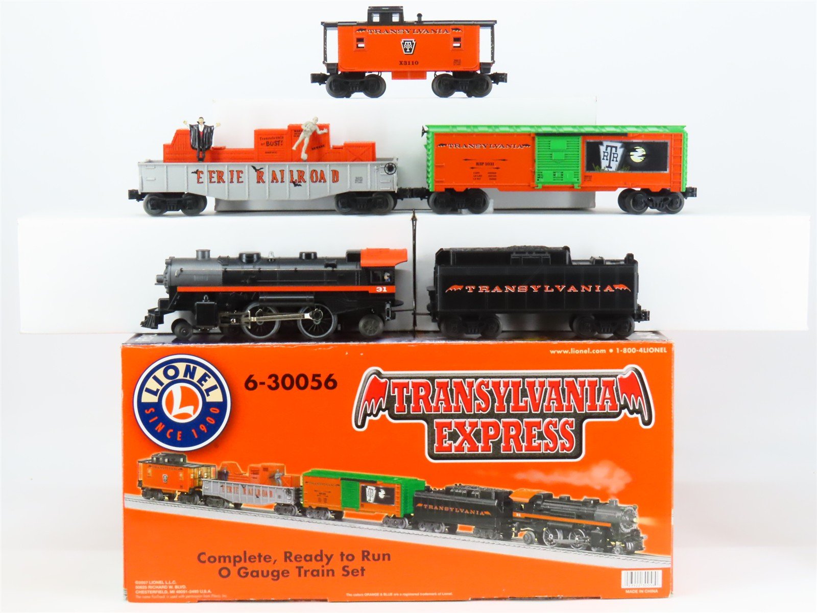 O Gauge 3-Rail Lionel 6-30056 Transylvania Express Steam Freight Train Set