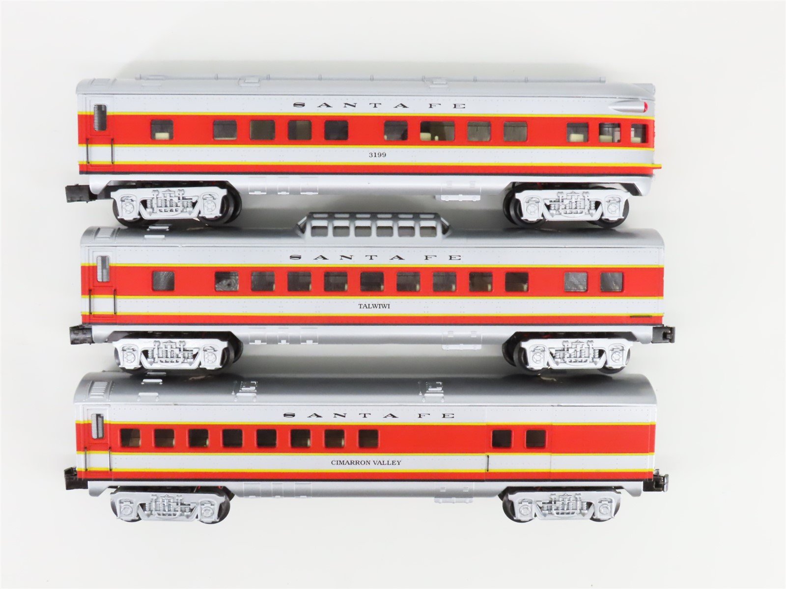 O Gauge 3-Rail K-Line K-1116 Santa Fe Super Chief Steam Passenger Set