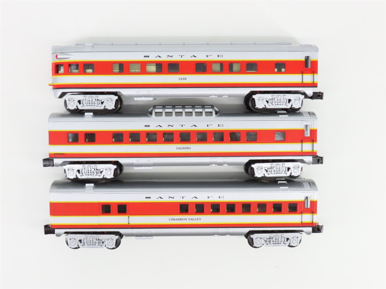 O Gauge 3-Rail K-Line K-1116 Santa Fe Super Chief Steam Passenger Set