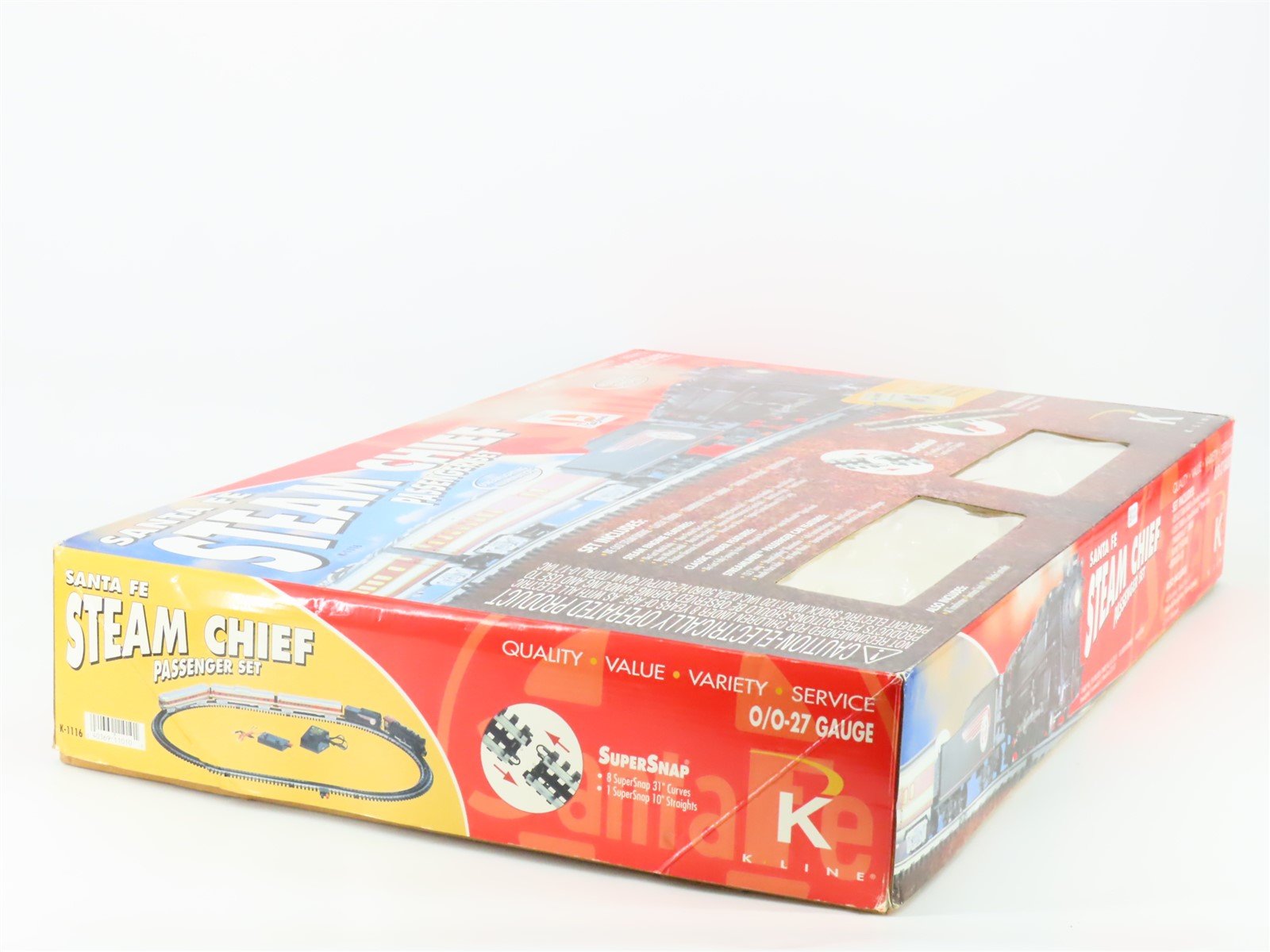 O Gauge 3-Rail K-Line K-1116 Santa Fe Super Chief Steam Passenger Set