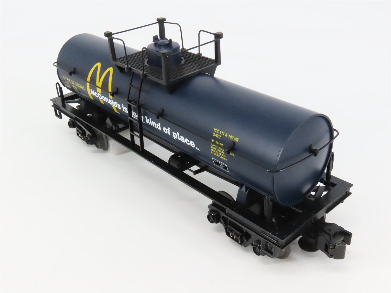O Gauge 3-Rail MTH Rail King 30-7327 McDonald's Single Dome Tankcar #78391
