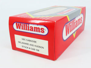O Gauge 3-Rail Williams CAB 108 D&H Delaware & Hudson N5C Caboose #35828 wLight