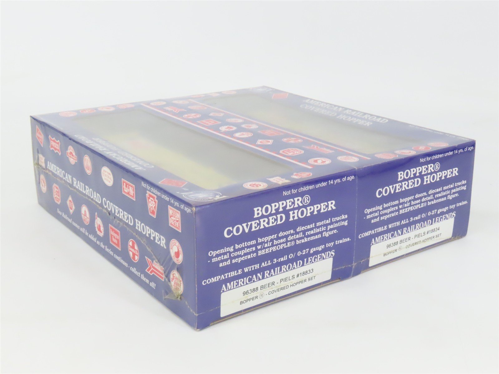 O 3-Rail Aristo-Craft RMT 96388 PBBX Piels Beer 2-Bay Hopper 2-Car Pack SEALED