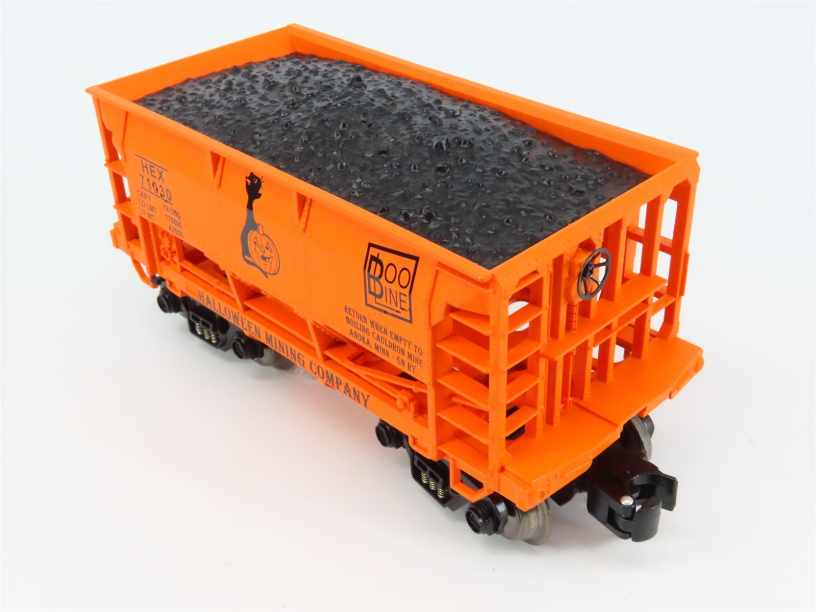 O Gauge 3-Rail Aristo-Craft RMT 96772-1 HEX Halloween 70-Ton Ore Car #71030