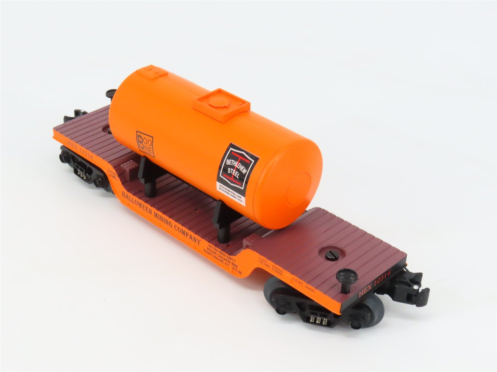 O Gauge 3-Rail Ariso-Craft 96572 RMT Halloween Depressed Flatcar #10314