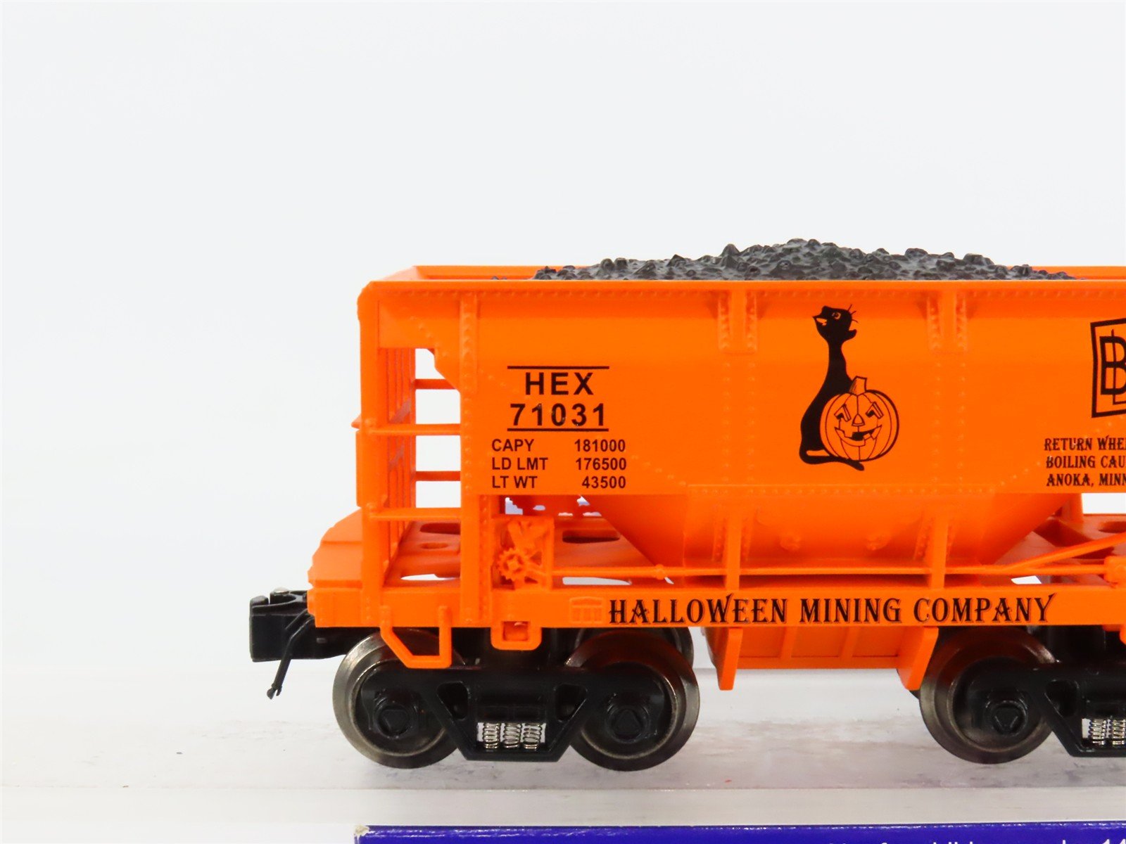 O Gauge 3-Rail Ariso-Craft 96772-2 Halloween Ore Car #71031 wLoad